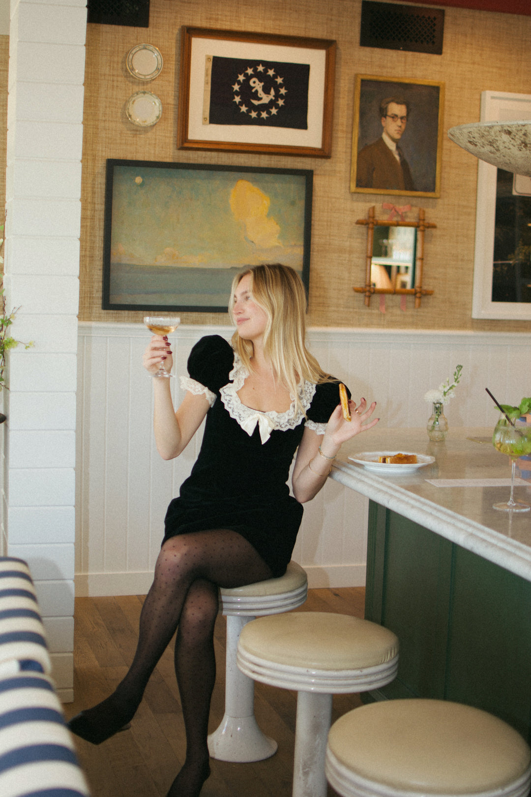 KEEN THE LABEL Meara Velvet Mini Dress