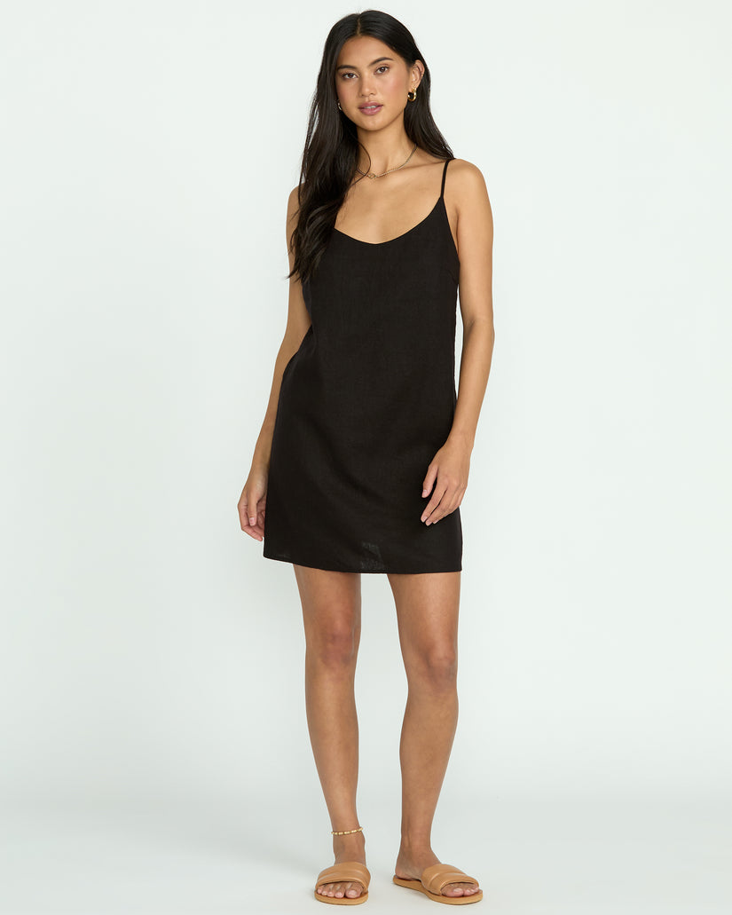 BILLABONG Summer Love Linen Slip Dress-The Shop Laguna Beach