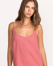 BILLABONG Summer Love Linen Slip Dress - More Colors Available-The Shop Laguna Beach