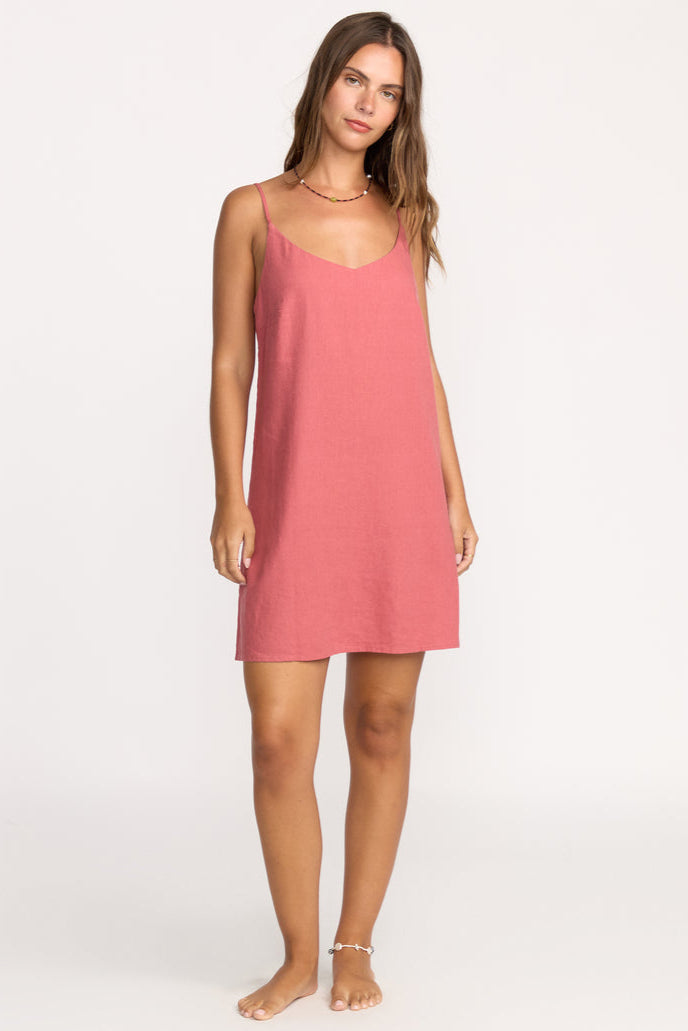 BILLABONG Summer Love Linen Slip Dress - More Colors Available-The Shop Laguna Beach