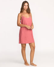 BILLABONG Summer Love Linen Slip Dress - More Colors Available-The Shop Laguna Beach
