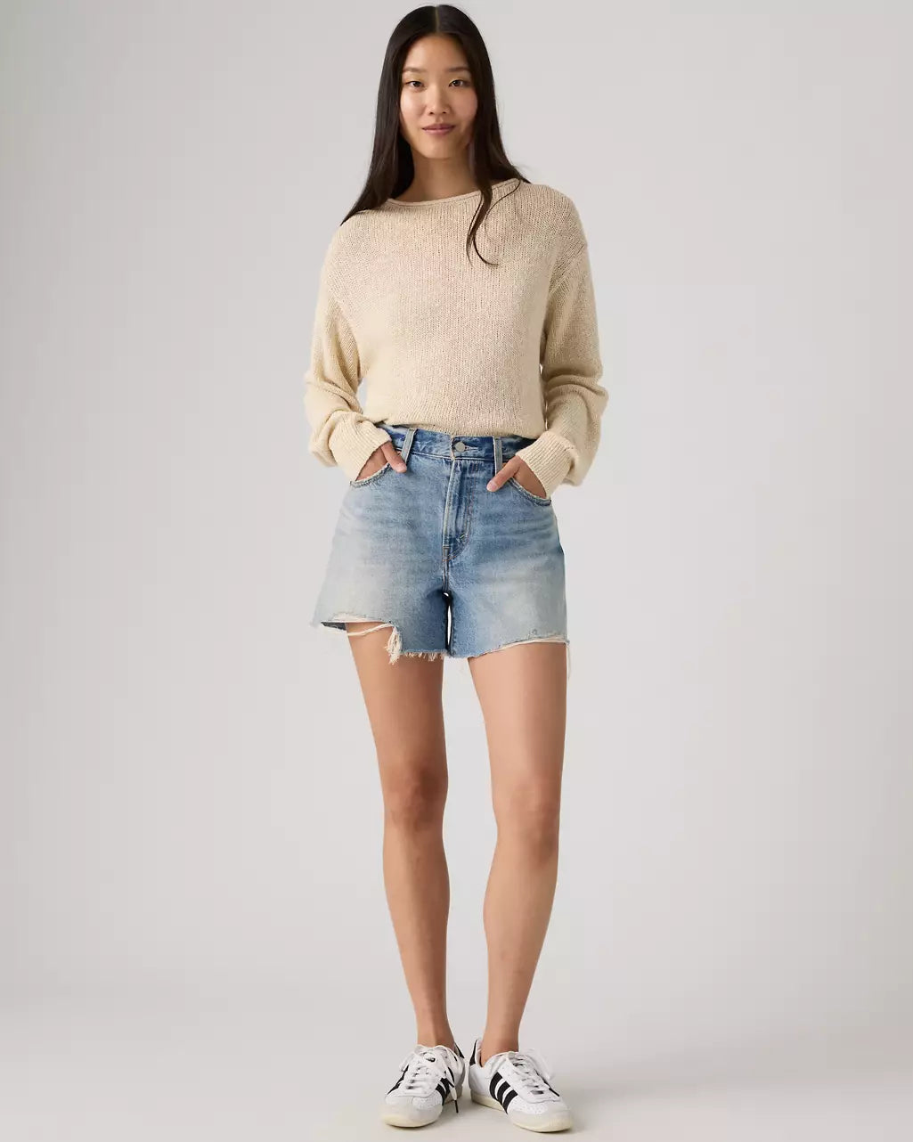 LEVI'S Ribcage Cut-Off Denim Short - Blow My Mind