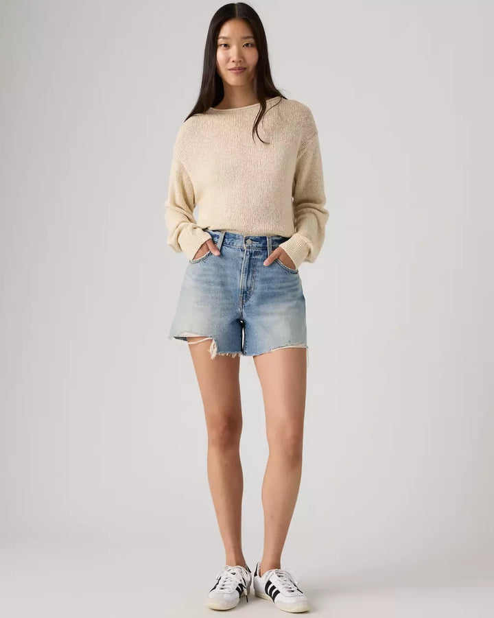 LEVI'S Ribcage Cut-Off Denim Short - Blow My Mind