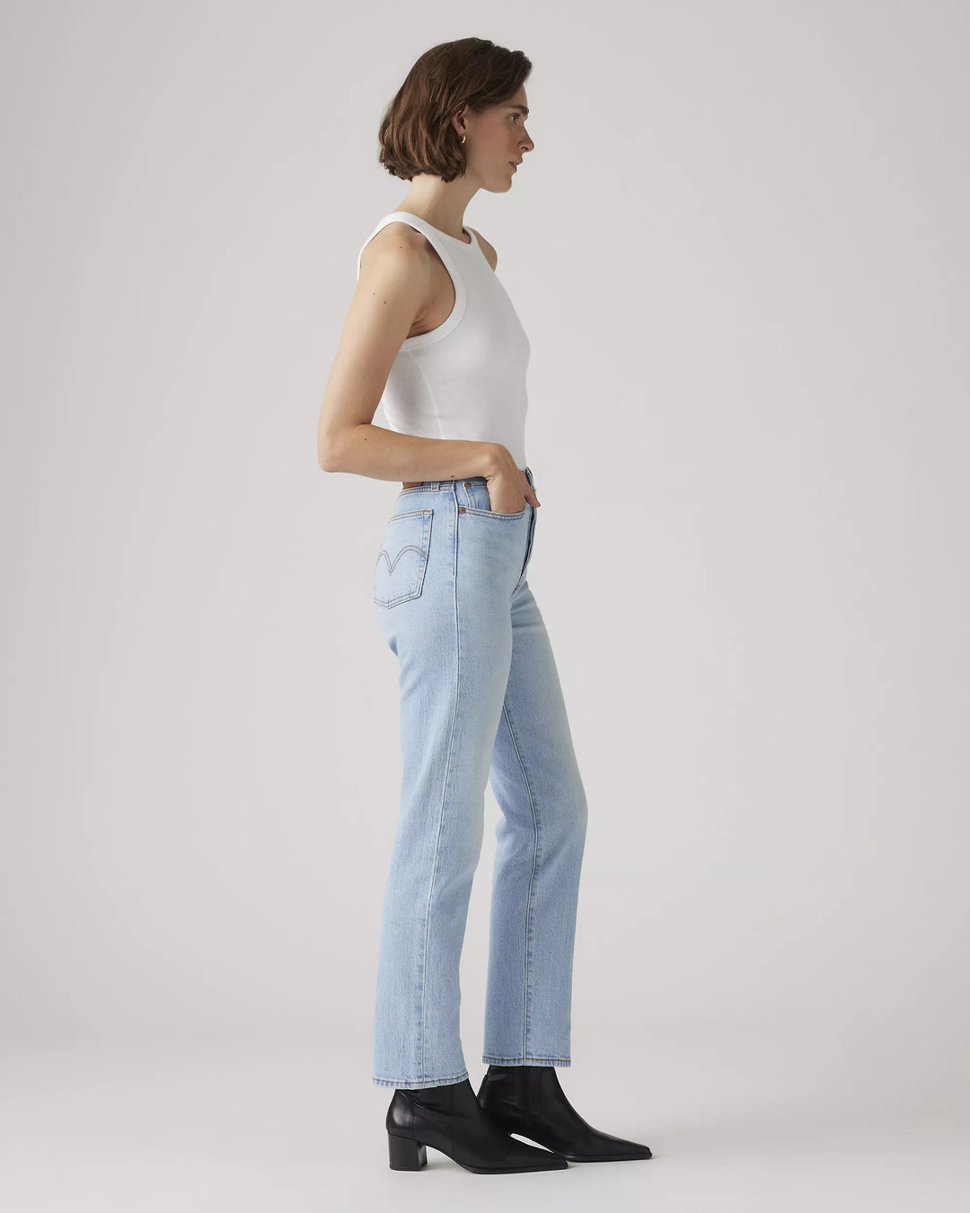 LEVI'S Wedgie Straight Ankle Jean - Fully Baked