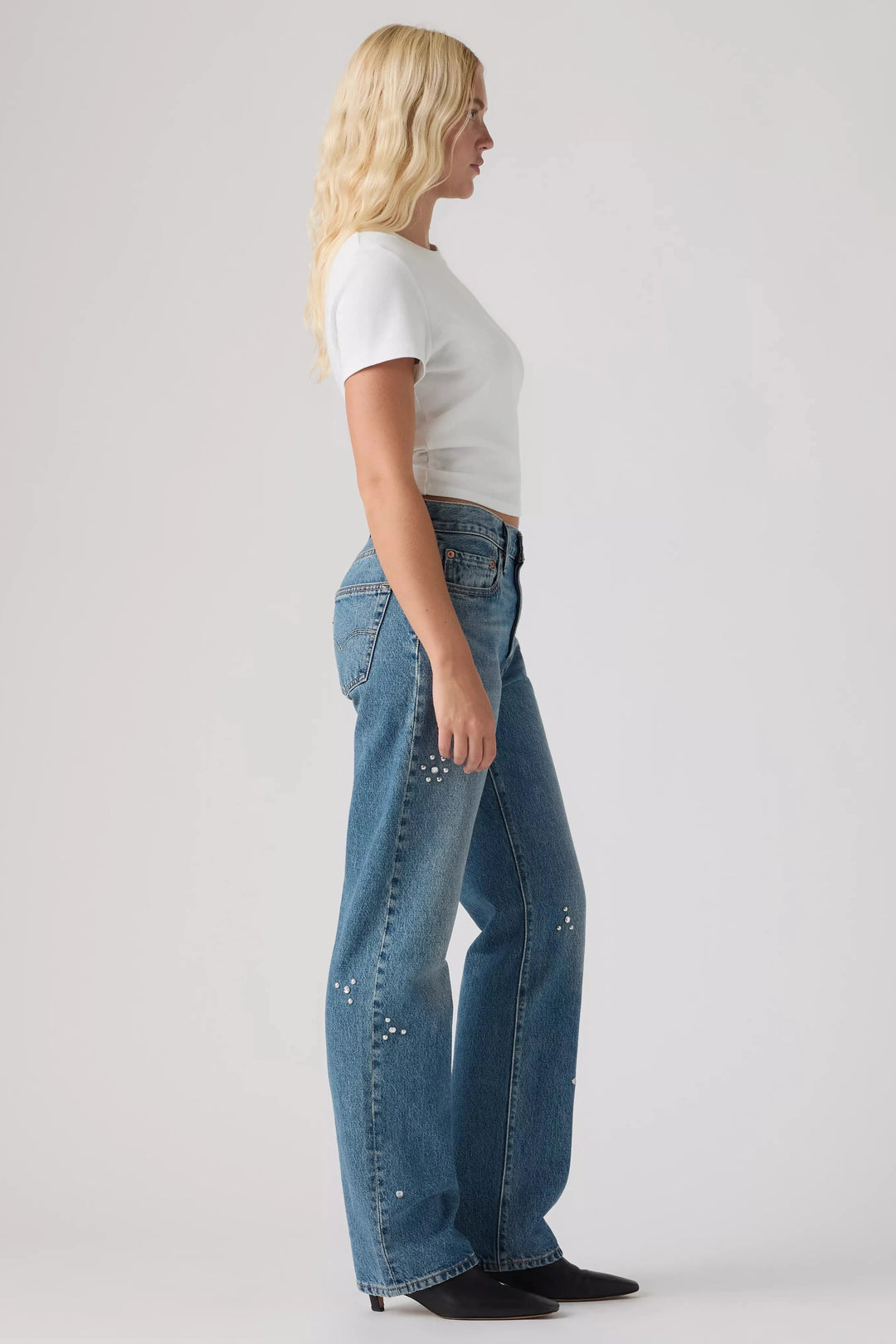 LEVI'S 501 90s Embellished Denim Pant-The Shop Laguna Beach