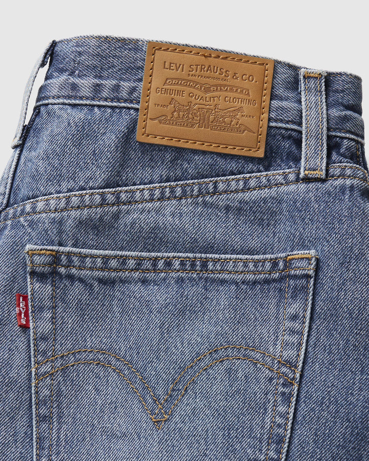 LEVI'S High Rise Baggy Denim Short - Worn Memory