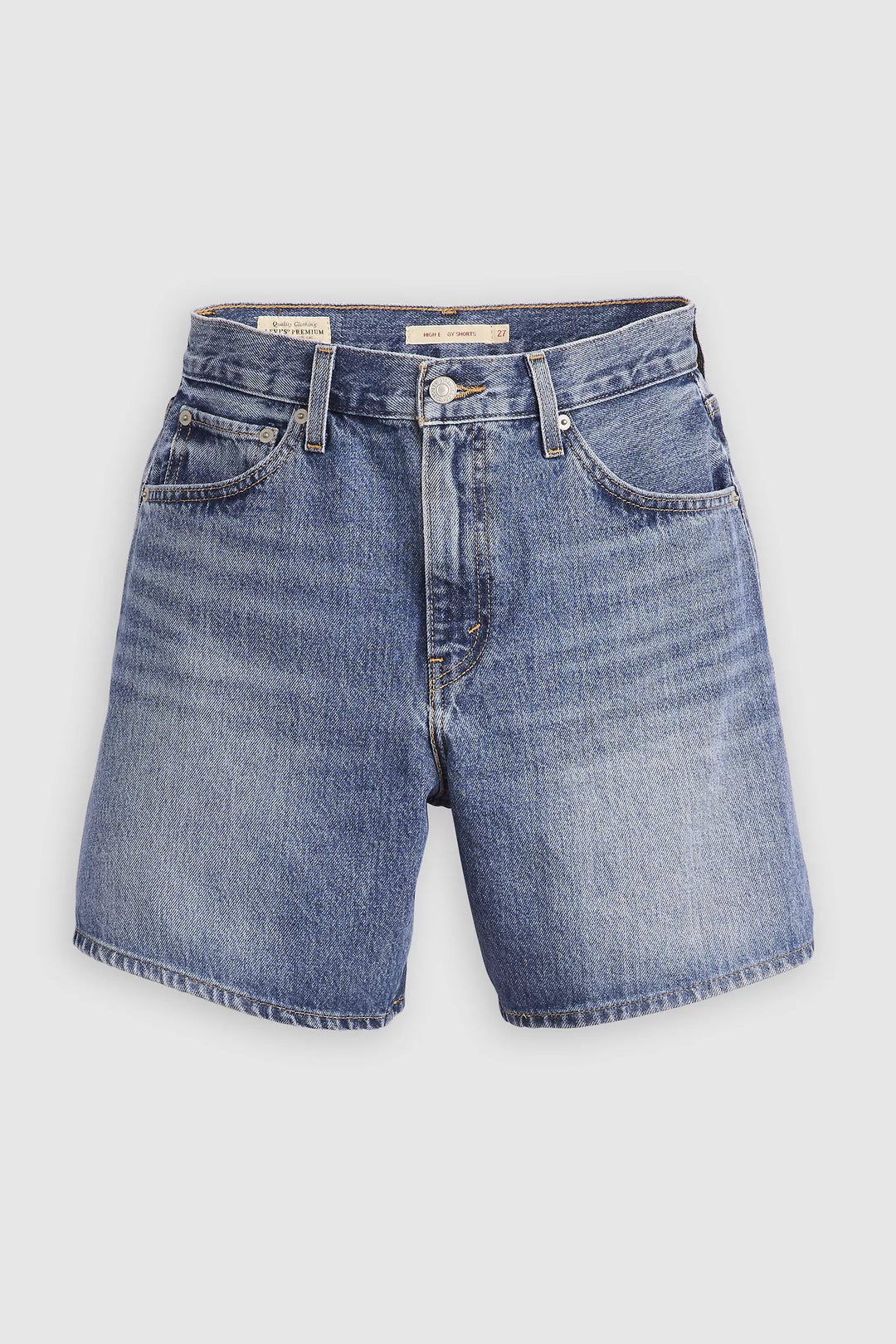 LEVI'S High Rise Baggy Denim Short - Worn Memory