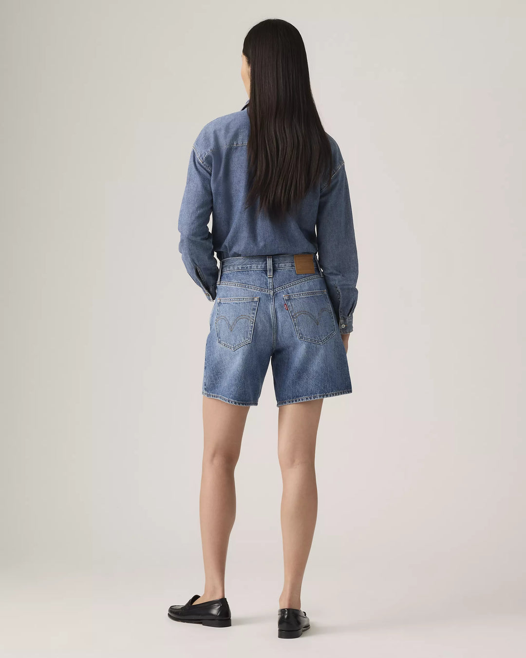 LEVI'S High Rise Baggy Denim Short - Worn Memory