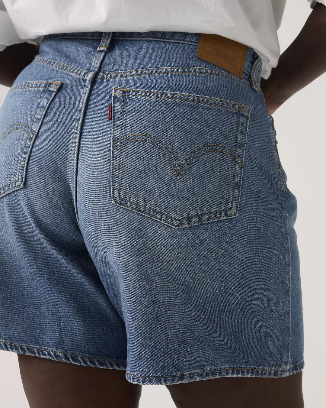 LEVI'S High Rise Baggy Denim Short - Worn Memory