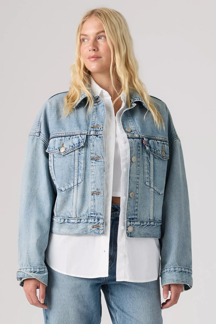 LEVI'S Loose Cropped Denim Jacket - Sunny Season