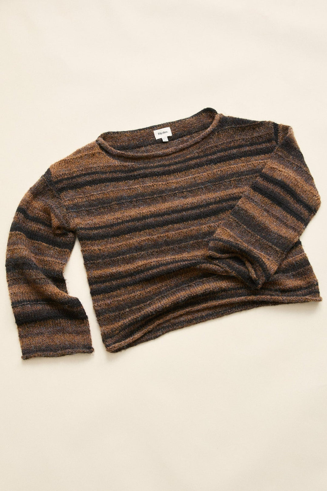 RHYTHM Baklava Stripe Knit Sweater-The Shop Laguna Beach
