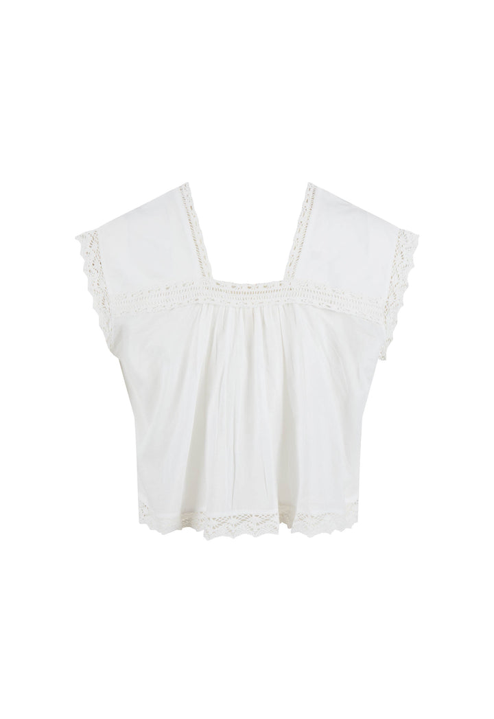 SPELL • VINTAGIA Young at Heart Crop Blouse