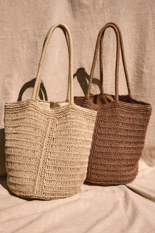 Z SUPPLY Las Lomas Straw Bag - More Colors Available-The Shop Laguna Beach