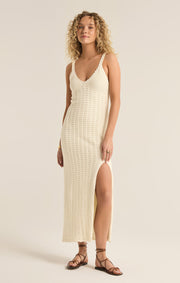 Z SUPPLY Eleena Crochet Knit Midi Dress-The Shop Laguna Beach