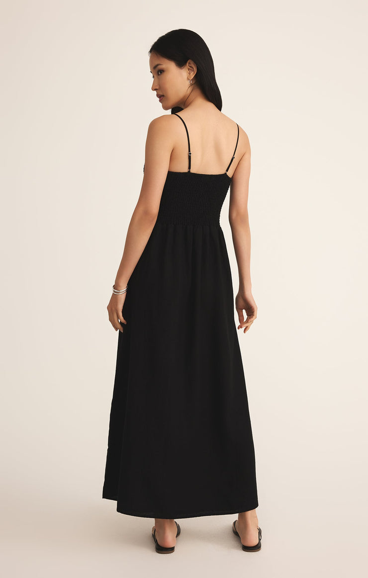 Z SUPPLY Bayside Smocked Linen Dress - More Colors Available-The Shop Laguna Beach