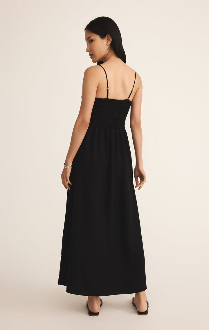 Z SUPPLY Bayside Smocked Linen Dress - More Colors Available-The Shop Laguna Beach