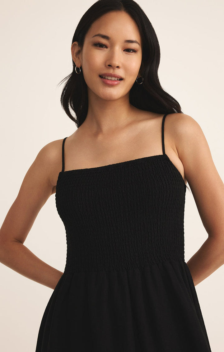 Z SUPPLY Bayside Smocked Linen Dress - More Colors Available-The Shop Laguna Beach
