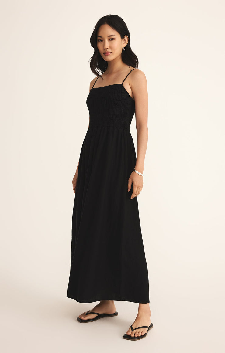 Z SUPPLY Bayside Smocked Linen Dress - More Colors Available-The Shop Laguna Beach