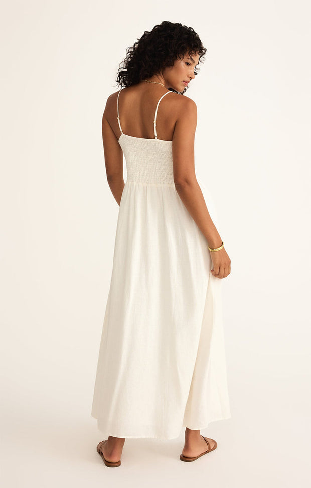 Z SUPPLY Bayside Smocked Linen Dress - More Colors Available