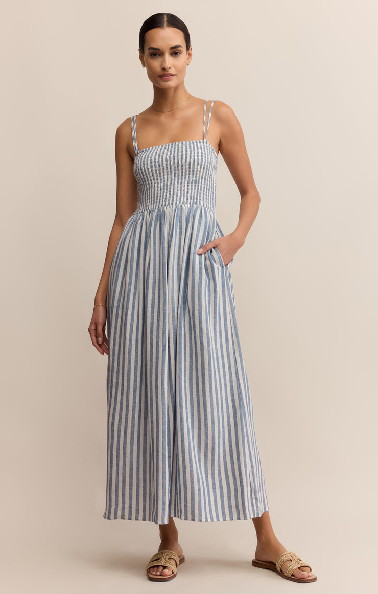 Z SUPPLY Nadine Striped Midi Dress-The Shop Laguna Beach