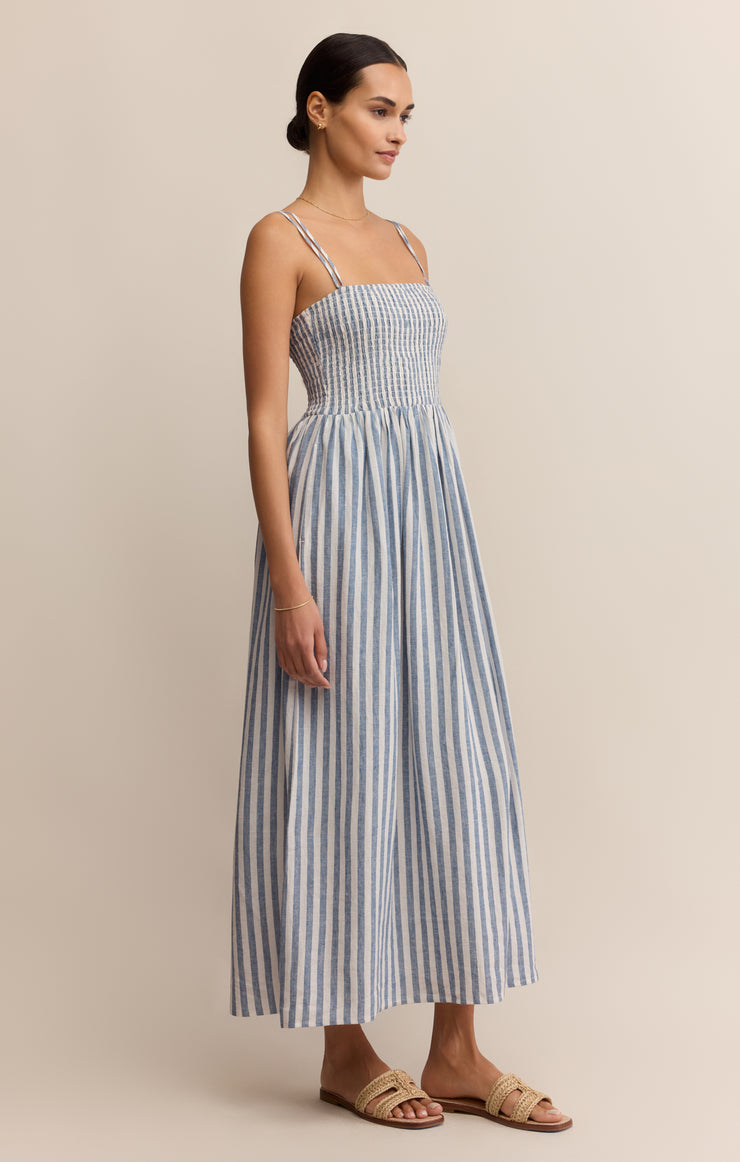 Z SUPPLY Nadine Striped Midi Dress-The Shop Laguna Beach