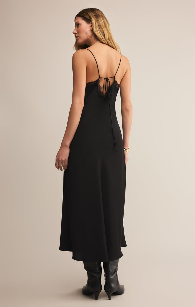 Z SUPPLY After Hours Luxe Satin Midi Dress-The Shop Laguna Beach