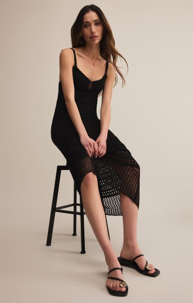 Z SUPPLY Callahan Crochet Midi Dress-The Shop Laguna Beach
