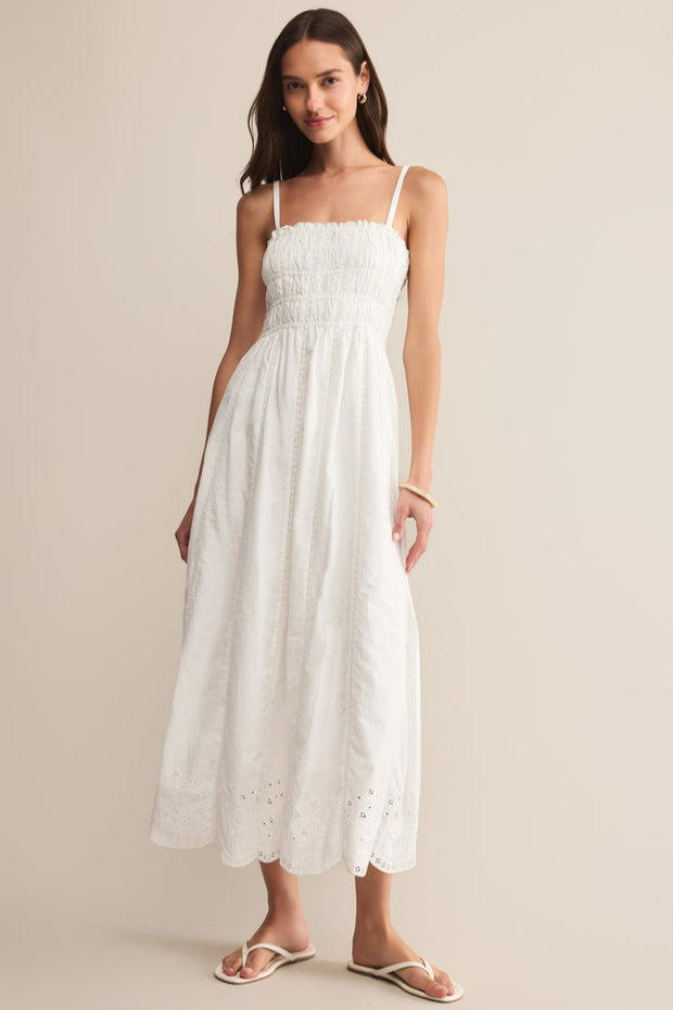 Z SUPPLY Dani Embroidered Midi Dress - More Colors Available-The Shop Laguna Beach