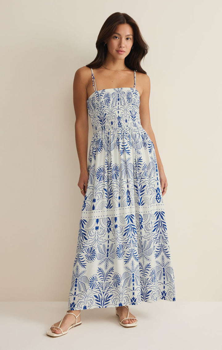 Z SUPPLY Nadine Airy Palm Maxi Dress-The Shop Laguna Beach
