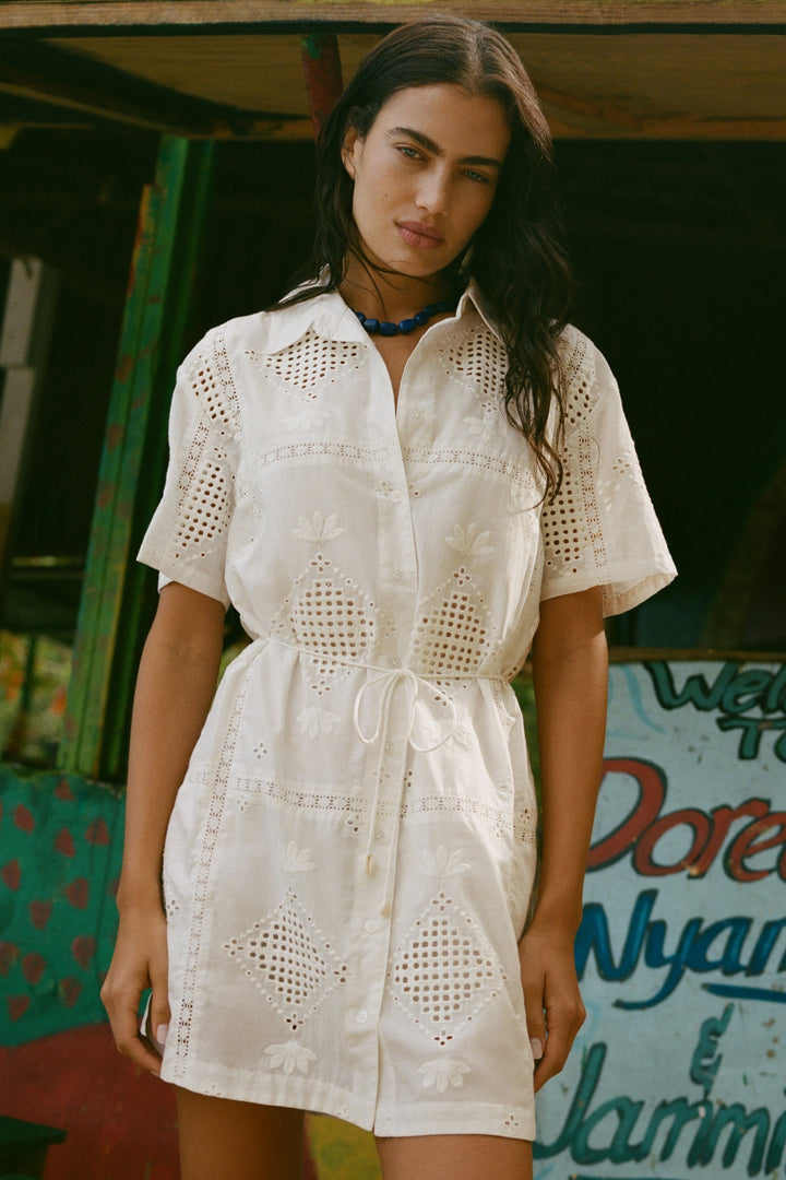 Z SUPPLY Annabelle Eyelet Shirt Dress