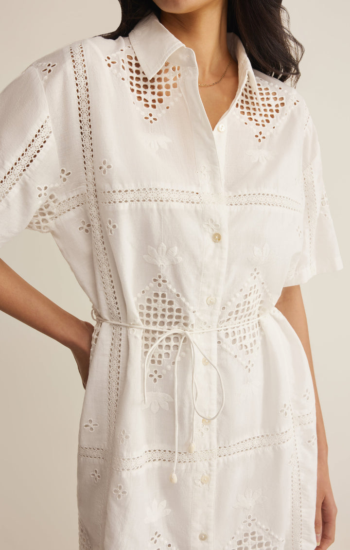 Z SUPPLY Annabelle Eyelet Shirt Dress