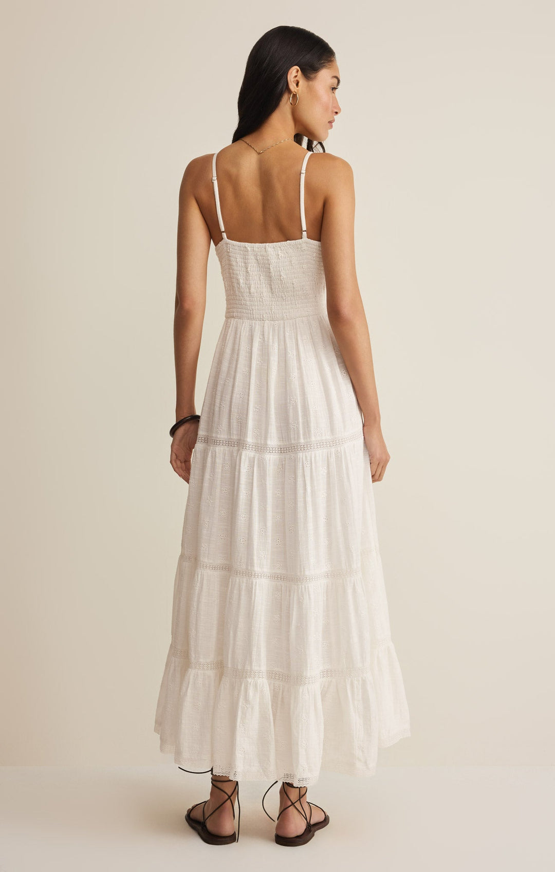 Z SUPPLY Behati Eyelet Midi Dress