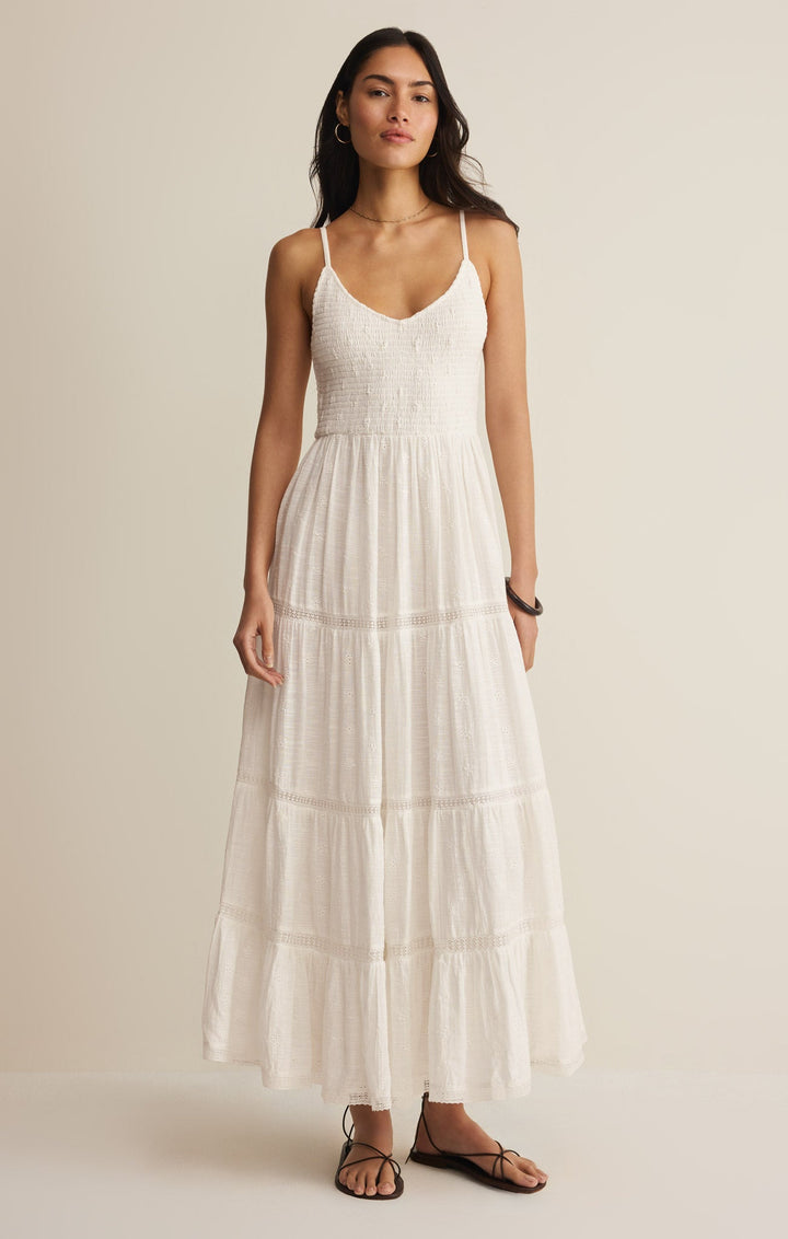 Z SUPPLY Behati Eyelet Midi Dress