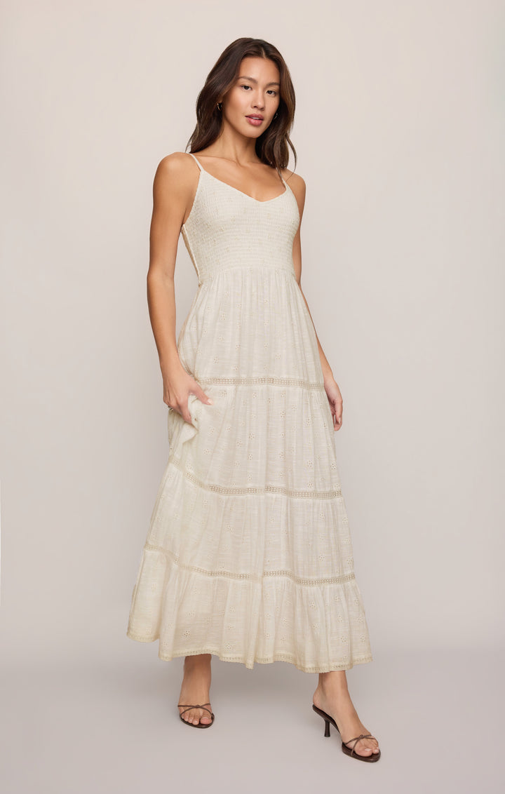 Z SUPPLY Behati Eyelet Midi Dress