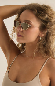 Z SUPPLY Catwalk Polarized Metal Sunglasses - More Colors Available-The Shop Laguna Beach