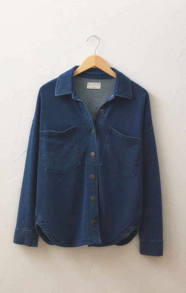 Z SUPPLY All Day Knit Denim Jacket-The Shop Laguna Beach