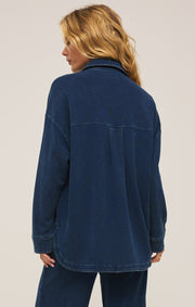 Z SUPPLY All Day Knit Denim Jacket-The Shop Laguna Beach