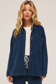 Z SUPPLY All Day Knit Denim Jacket-The Shop Laguna Beach