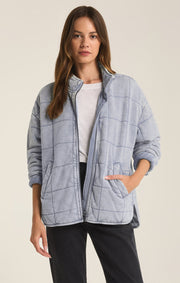 Z SUPPLY Bonfire Knit Denim Jacket-The Shop Laguna Beach