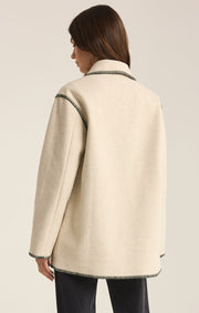 Z SUPPLY Olivia Whipstitch Coat Jacket-The Shop Laguna Beach