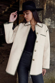 Z SUPPLY Olivia Whipstitch Coat Jacket-The Shop Laguna Beach