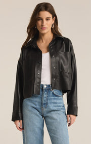 Z SUPPLY All Day Faux Leather Jacket-The Shop Laguna Beach