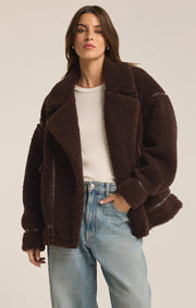 Z SUPPLY Ari Sherpa Coat Jacket-The Shop Laguna Beach