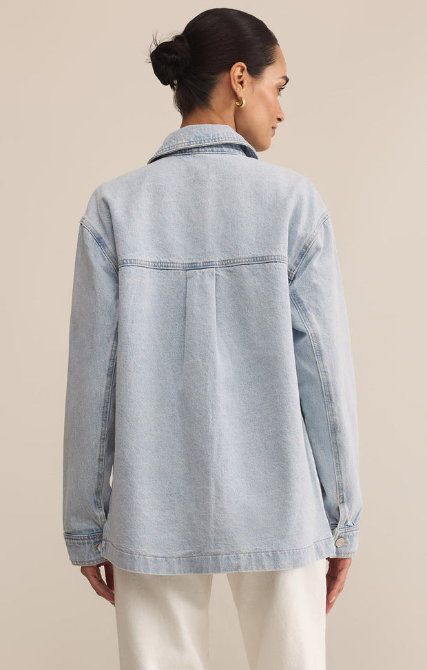 Z SUPPLY On the Road Relaxed Denim Jacket-The Shop Laguna Beach