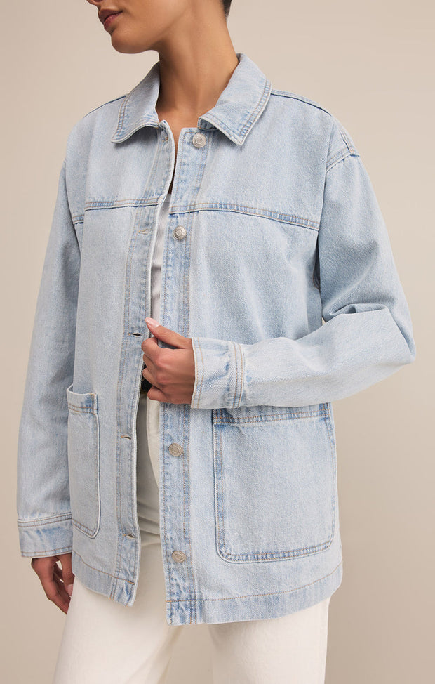 Z SUPPLY On the Road Relaxed Denim Jacket-The Shop Laguna Beach