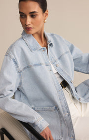 Z SUPPLY On the Road Relaxed Denim Jacket-The Shop Laguna Beach