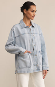 Z SUPPLY On the Road Relaxed Denim Jacket-The Shop Laguna Beach