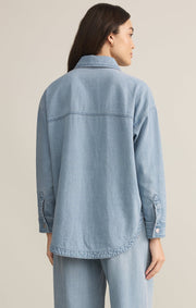 Z SUPPLY All Day Luxe Soft Denim Jacket-The Shop Laguna Beach