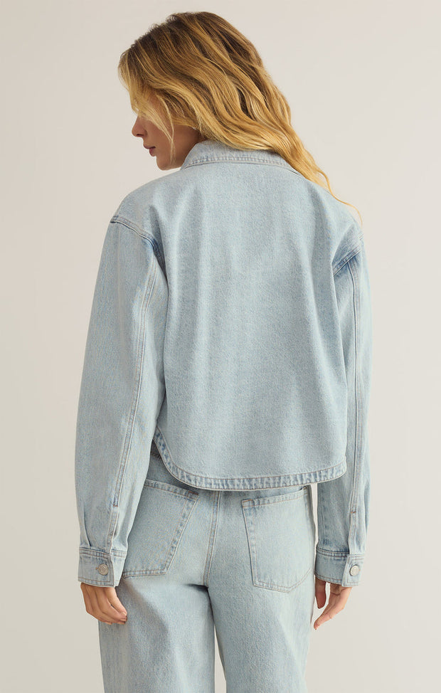 Z SUPPLY All Day Cropped Denim Jacket-The Shop Laguna Beach