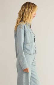 Z SUPPLY All Day Cropped Denim Jacket-The Shop Laguna Beach